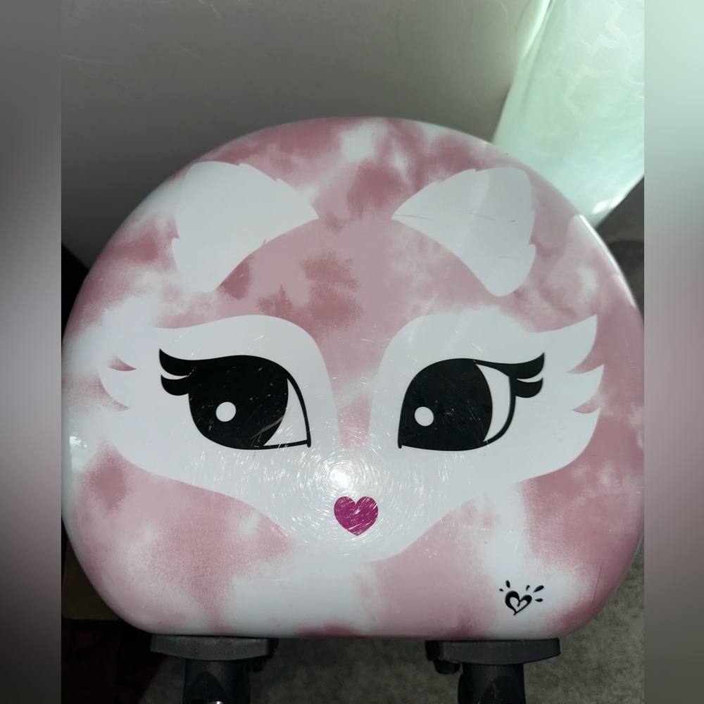 Justice Pink Fox Carry-On Spinner Luggage